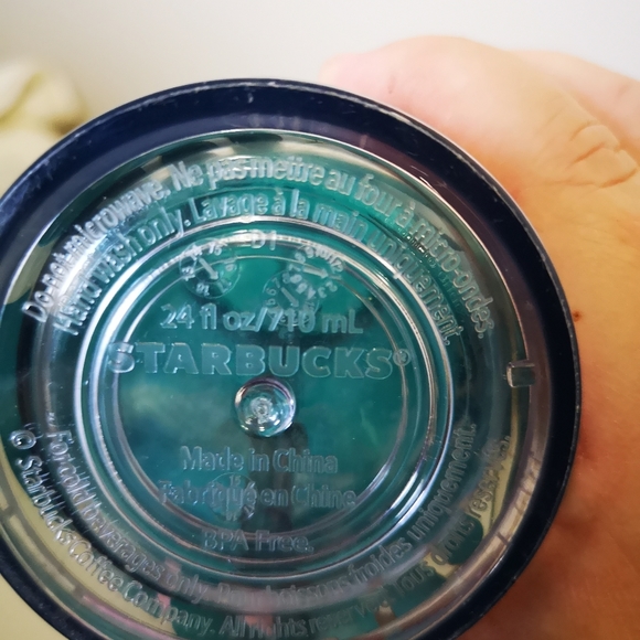 Starbucks 2017 Tropical HTF Venti 24 oz Travel Tumbler with Straw - Picture 7 of 10